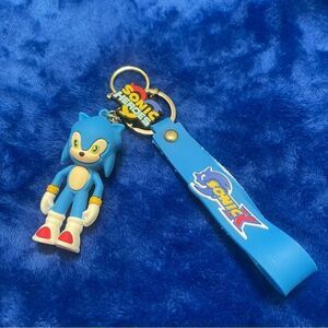 Novelty Sonic Hedgehog keychain clip